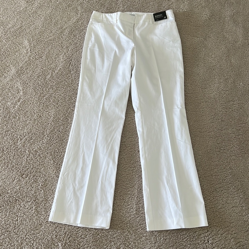 Bootcut, White pants. Brand new! Never worn.
